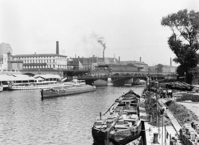 Vista del fiume Sprea, Berlino, c.1910 da Jousset